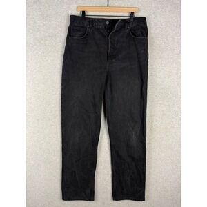 Reformation Black Straight Leg Jeans